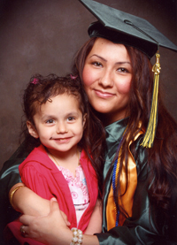 Angelica and her daughter