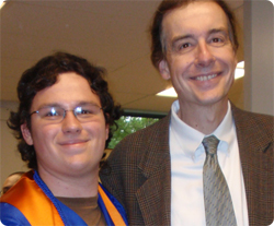 PLC Graduate with his mentor, Mark Albertson