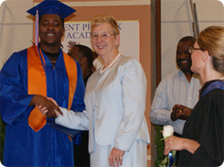 David Winn with retired Kent School District Superintendent, Dr. Barbara Grohe