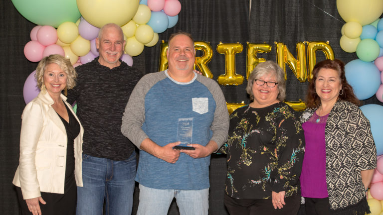 Volunteer of the year award winner.