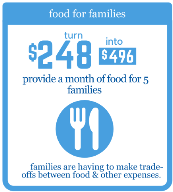 $248 can provide food for families