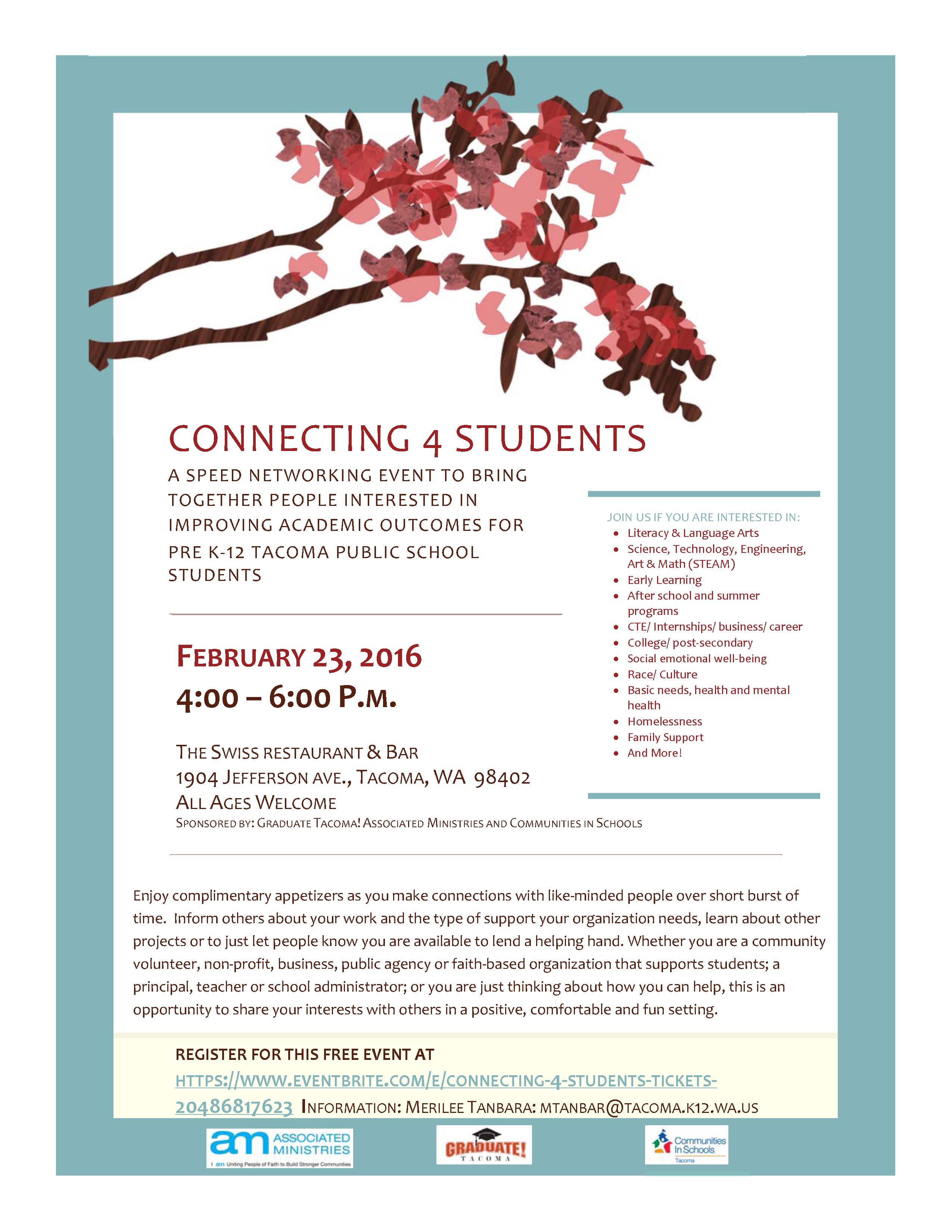 Connecting 4 Students Invitation - 01.20.16