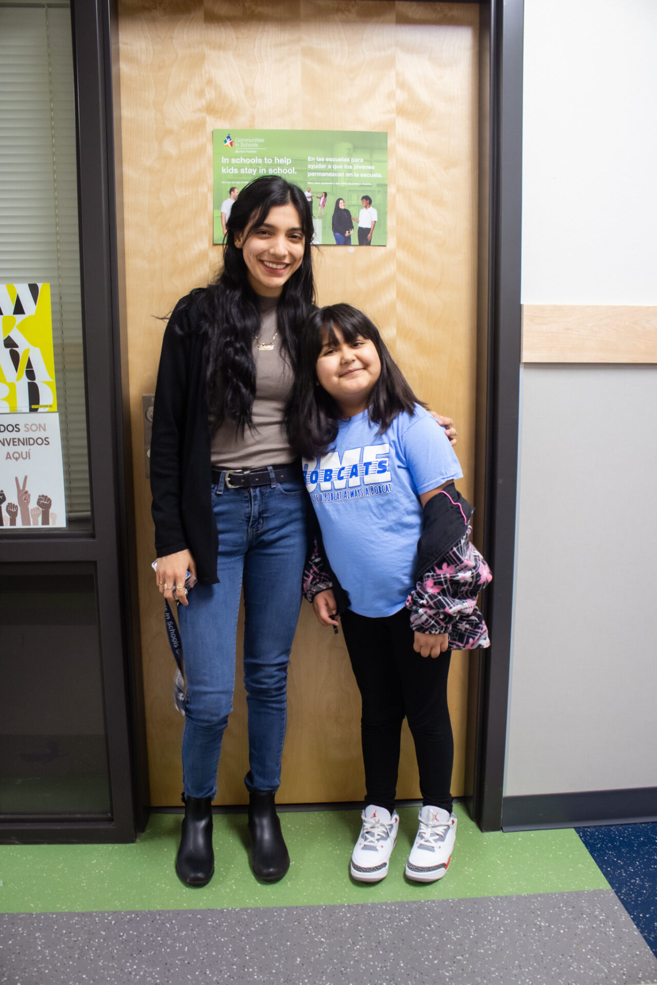 Student Support Coordinator Patricia and student