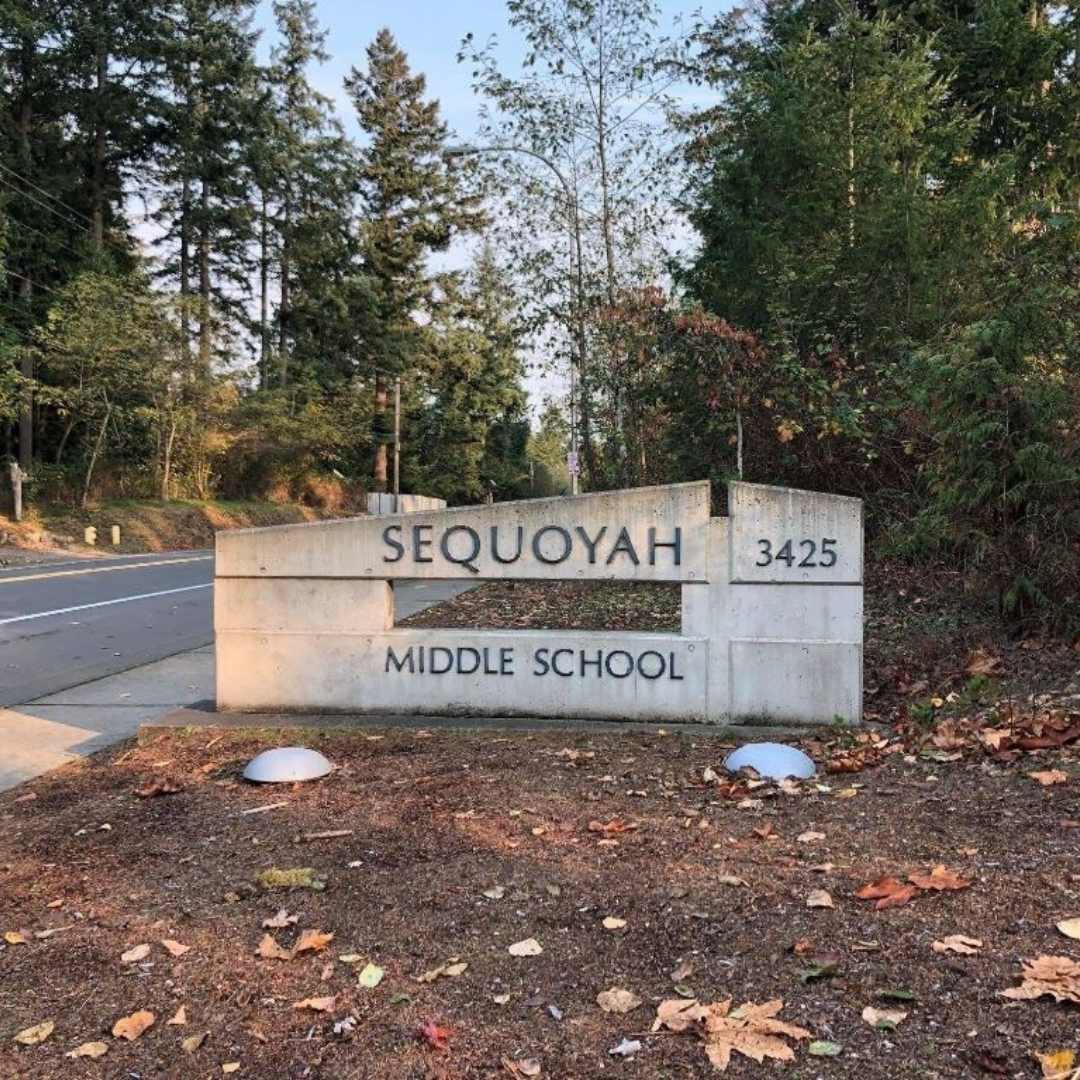Sequoyah Middle School sign.